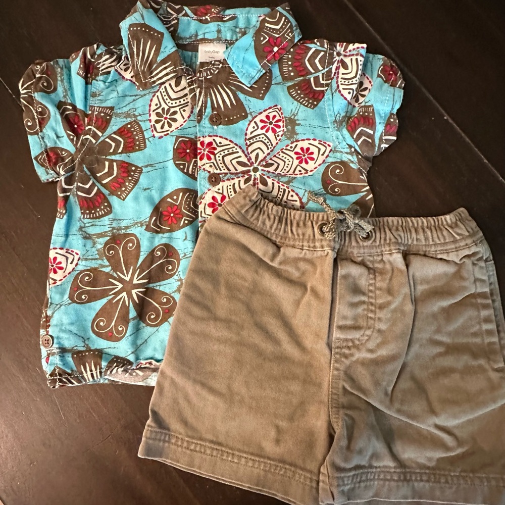 Mini Boden/Gap Hawaiian Themed Set 6-18m